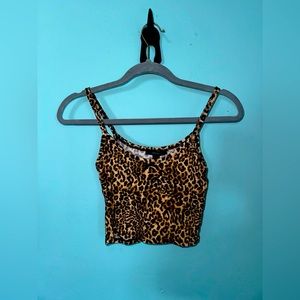 Cheetah Print Crop Top Size S